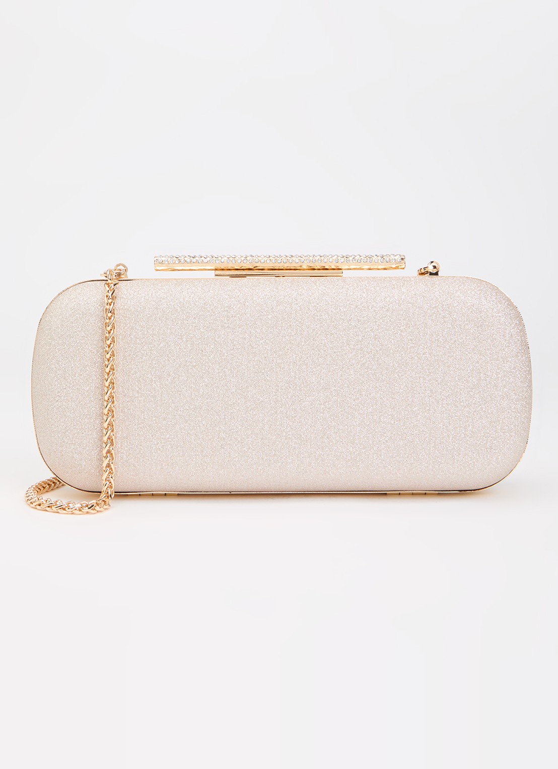 Dune London Body clutch van leer - voorkant goud