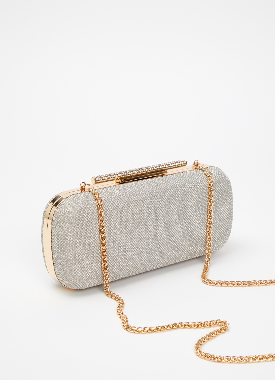 Dune London Body clutch - achterkant zilver