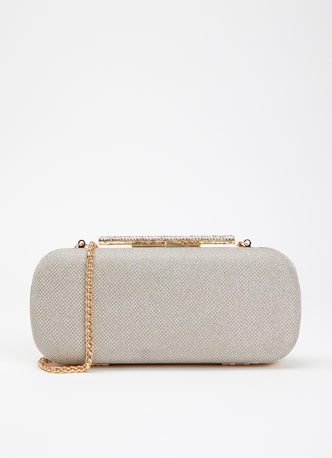 Dune London Body clutch - voorkant 2 zilver