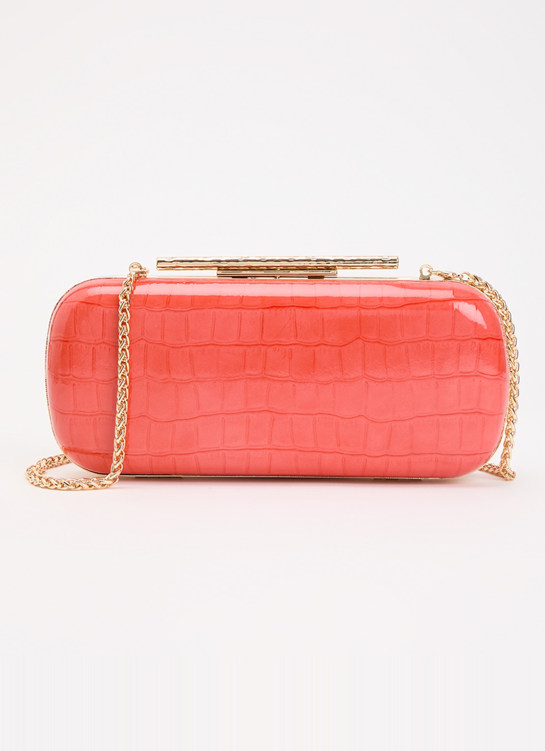 Dune London Body clutch - voorkant 2 koraalroze