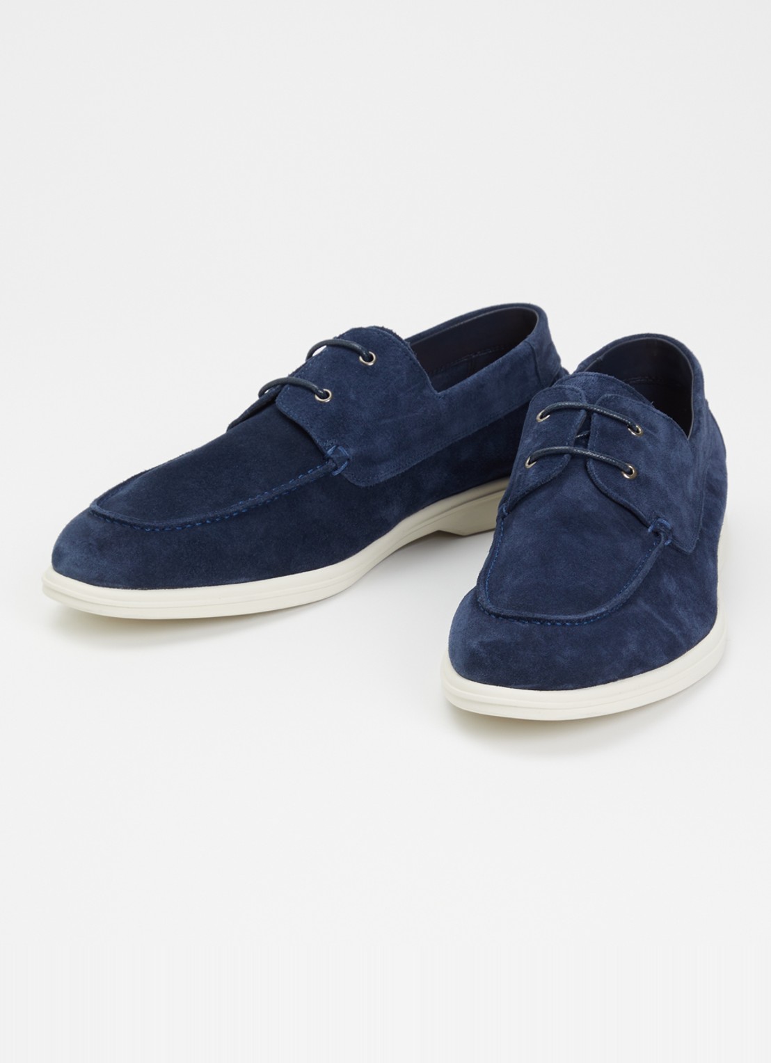 Dune London Boldman bootschoen van suède - detail 3 indigo