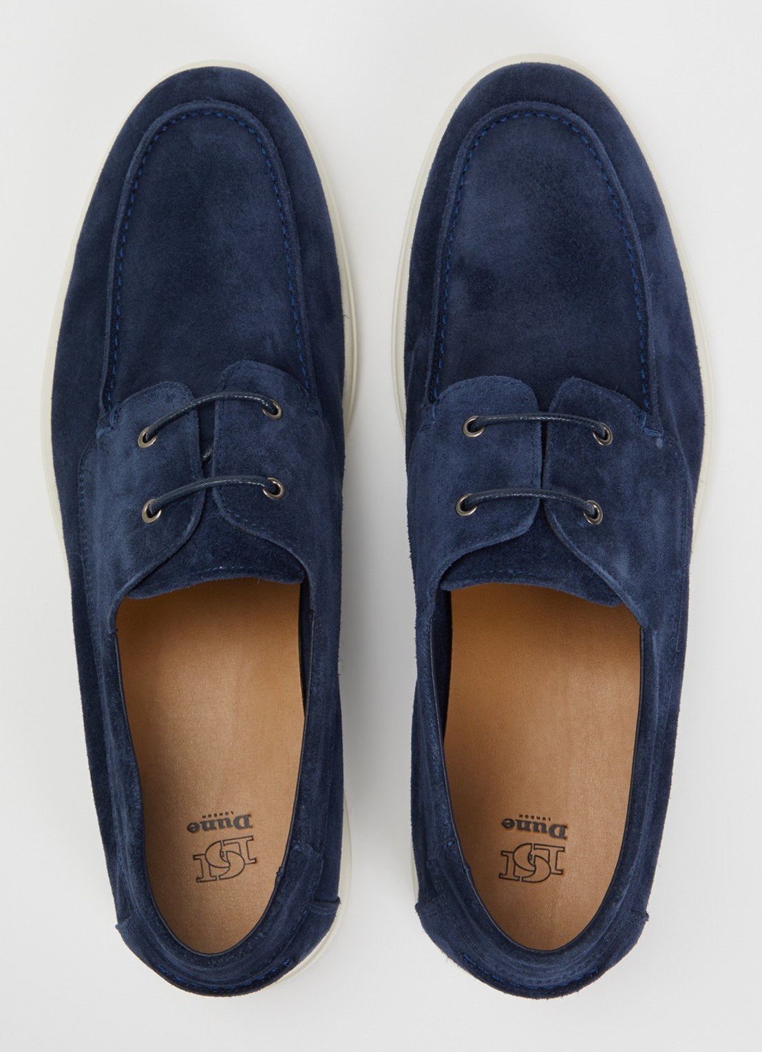 Dune London Boldman bootschoen van suède - detail 4 indigo