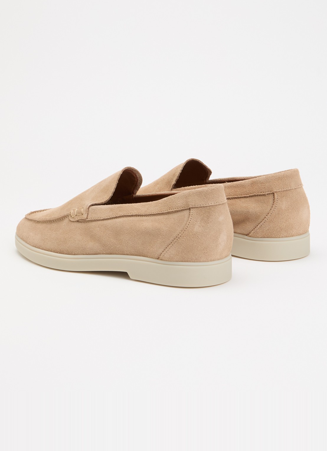 Dune London Boltman loafer van leer - achterkant 4 beige