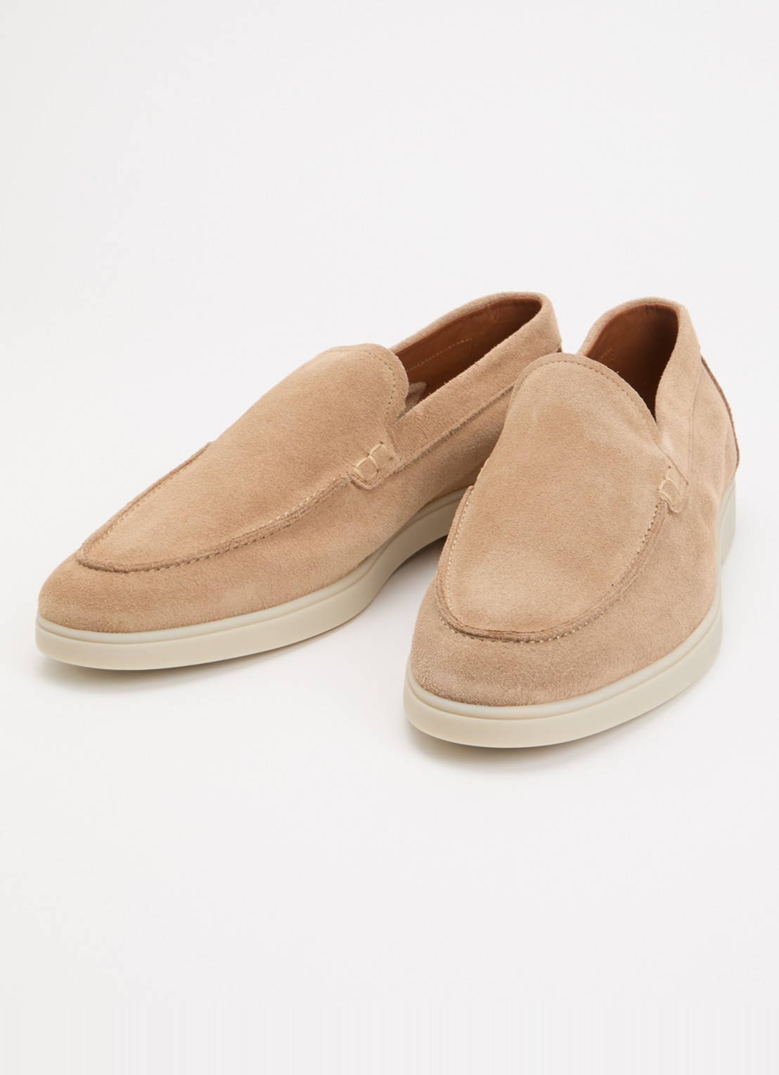 Dune London Boltman loafer van leer - detail beige