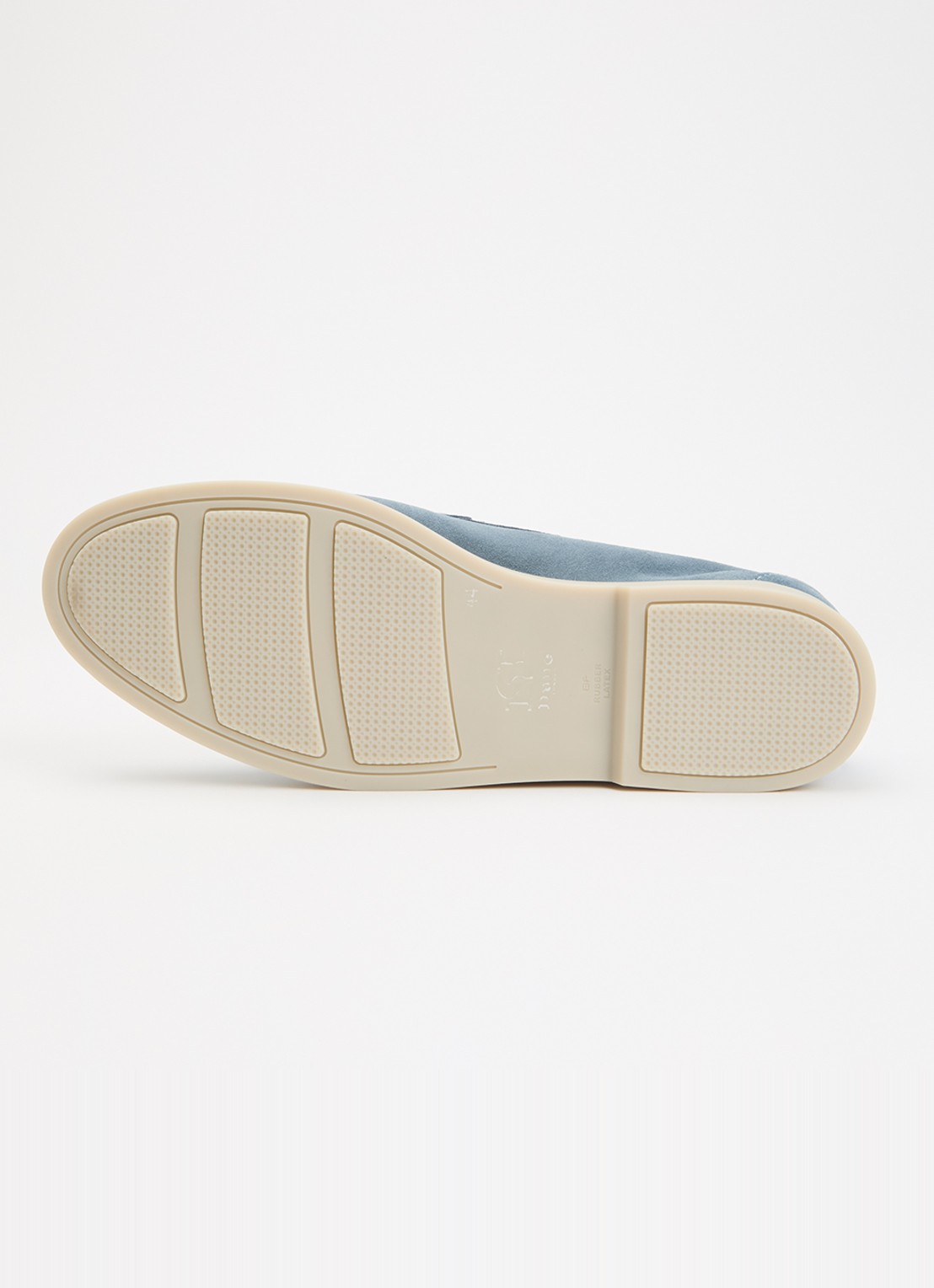 Dune London Boltman loafer van leer - detail 3 lichtblauw