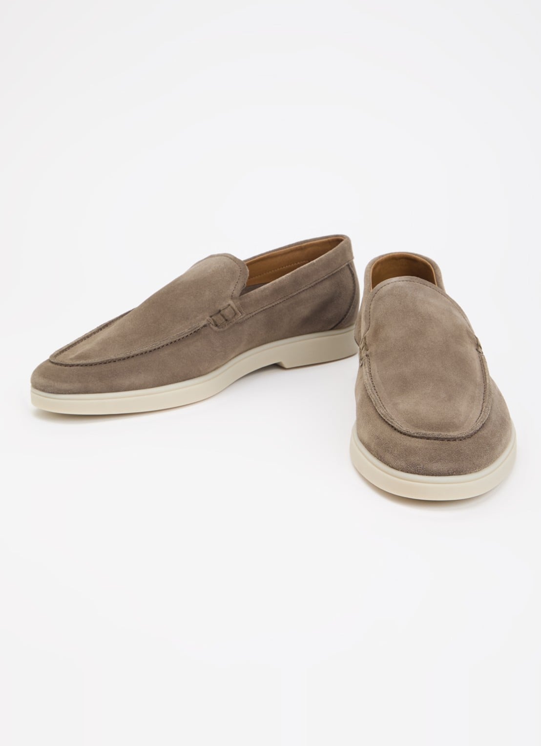 Dune London Boltman loafer van leer - detail 3 taupe