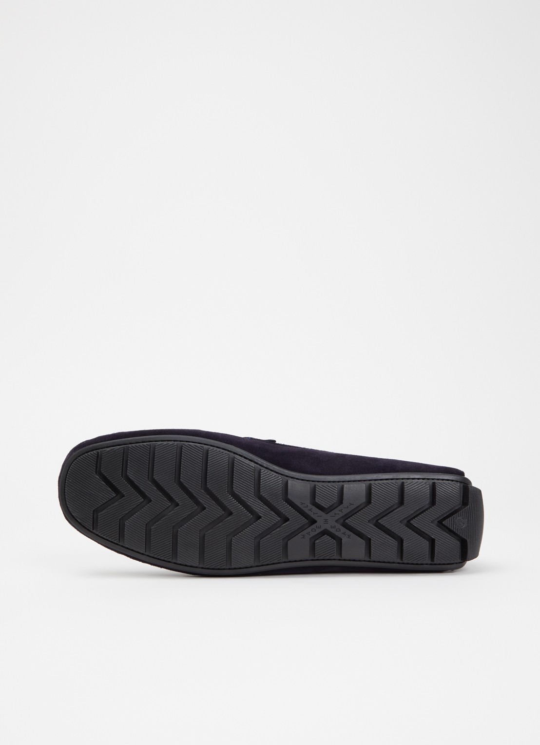 Dune London Brackon mocassin van leer - detail 5 donkerblauw