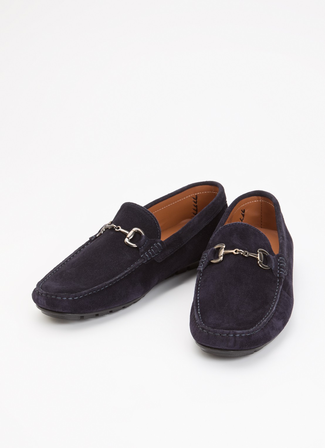 Dune London Brackon mocassin van leer - detail 6 donkerblauw