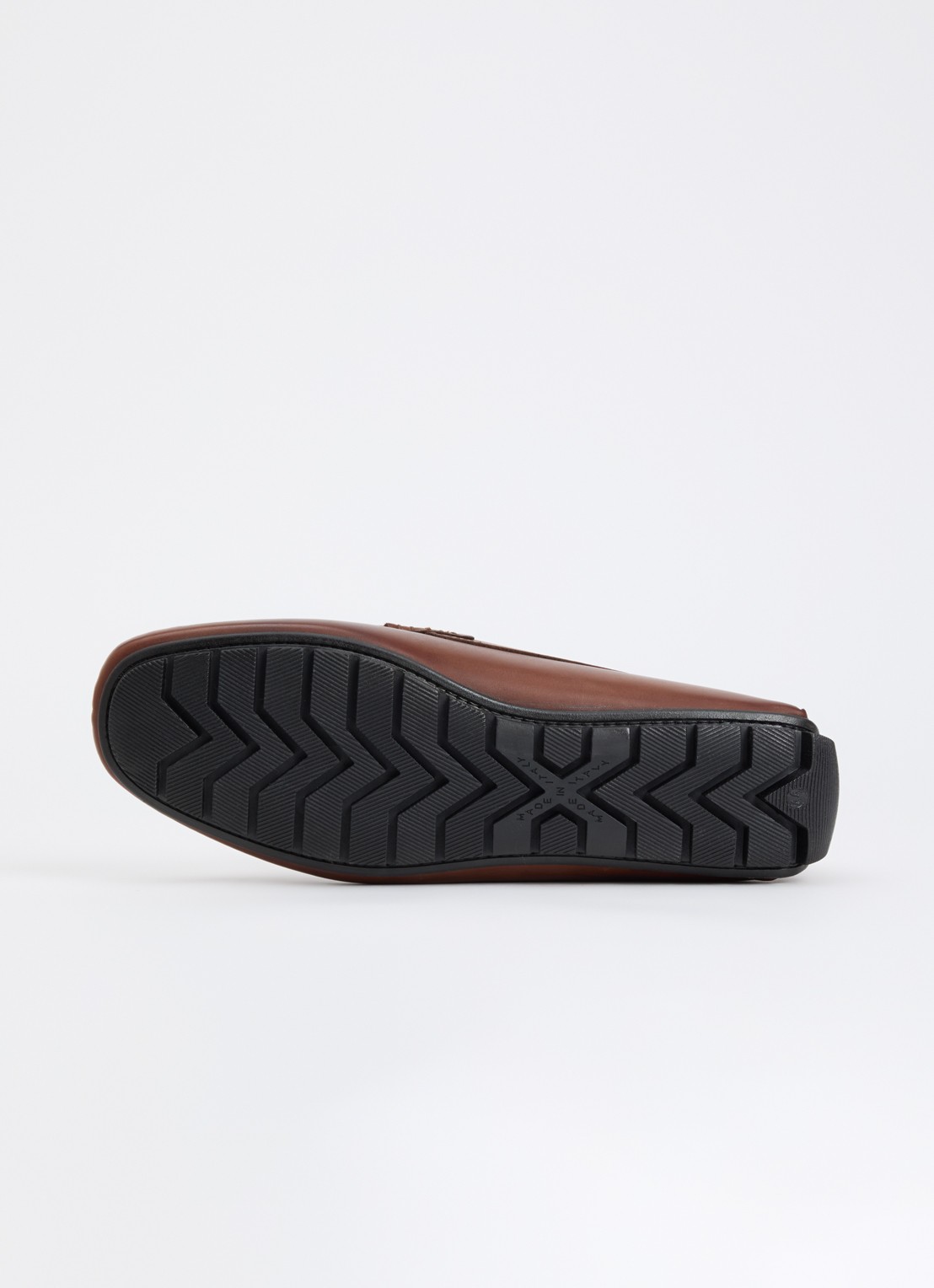Dune London Brackon mocassins van leer - detail 4 cognac
