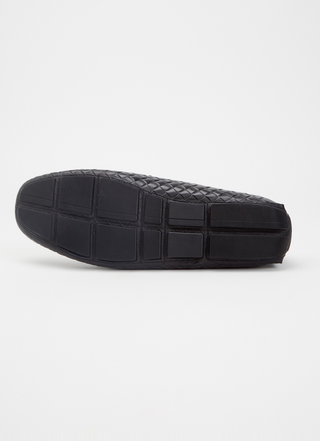 Dune London Bradlay moccasin van leer - detail 4 zwart