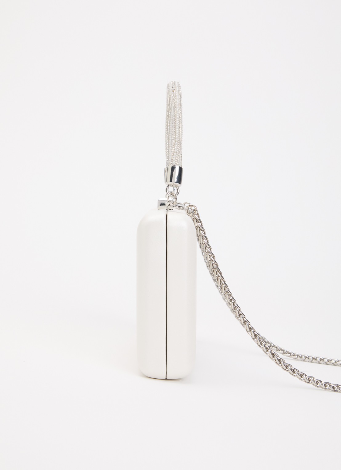 Dune London Brunch clutch met afneembare schouderriem - detail 4 wit