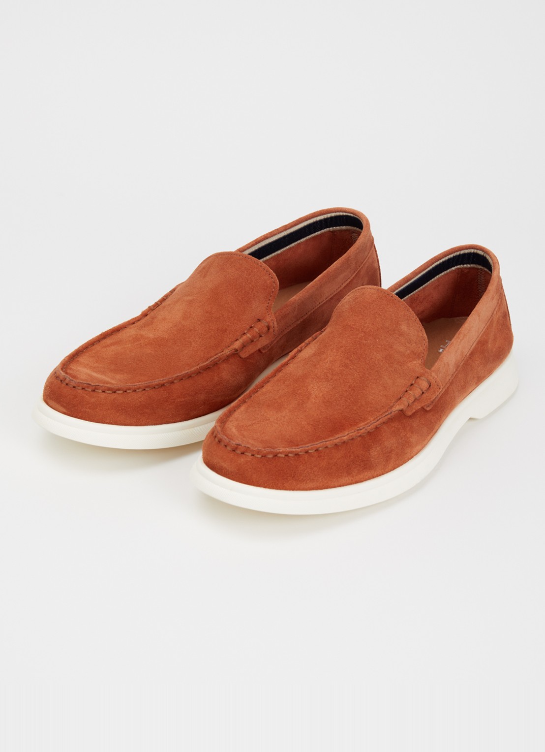 Dune London Buftonn loafer van suède  - detail 3 roodbruin