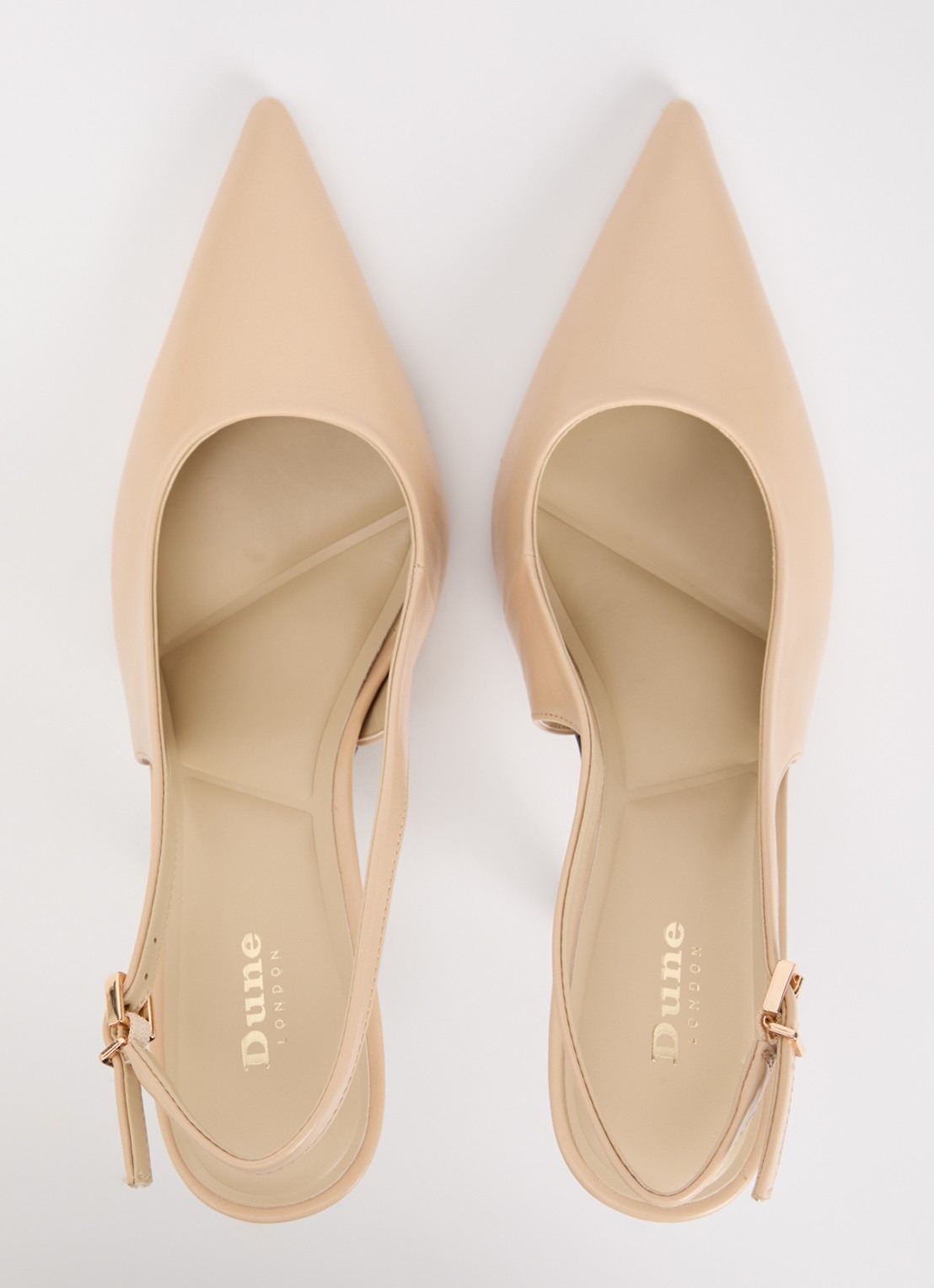 Dune London Cai slingback van leer  - detail 4 creme