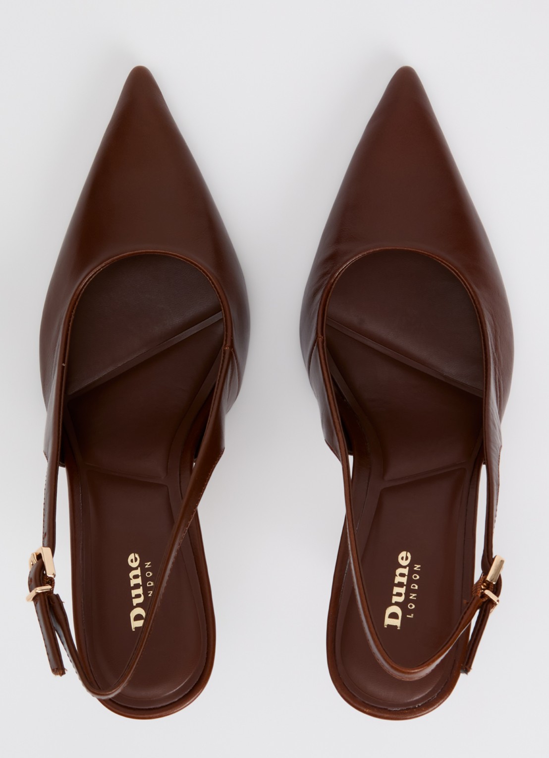 Dune London Cai slingback van leer  - detail 4 bruin