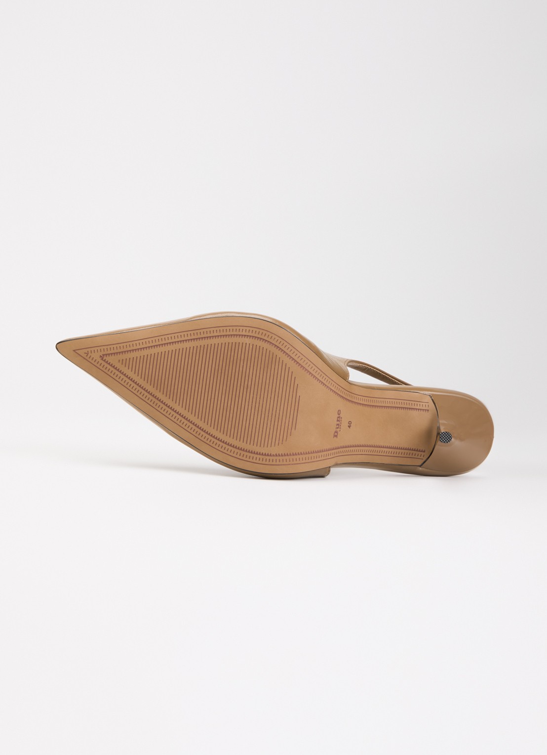 Dune London Cai slingback van leer  - detail 3 camel