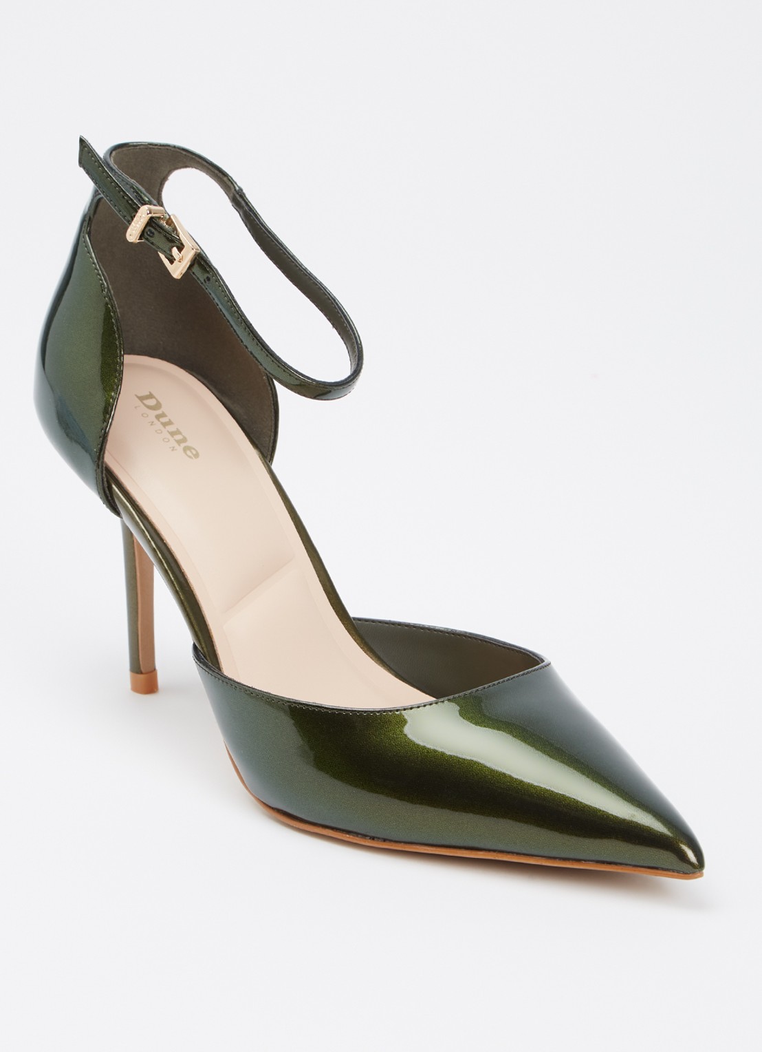 Dune London Calmness sandalette - voorkant 5 groen