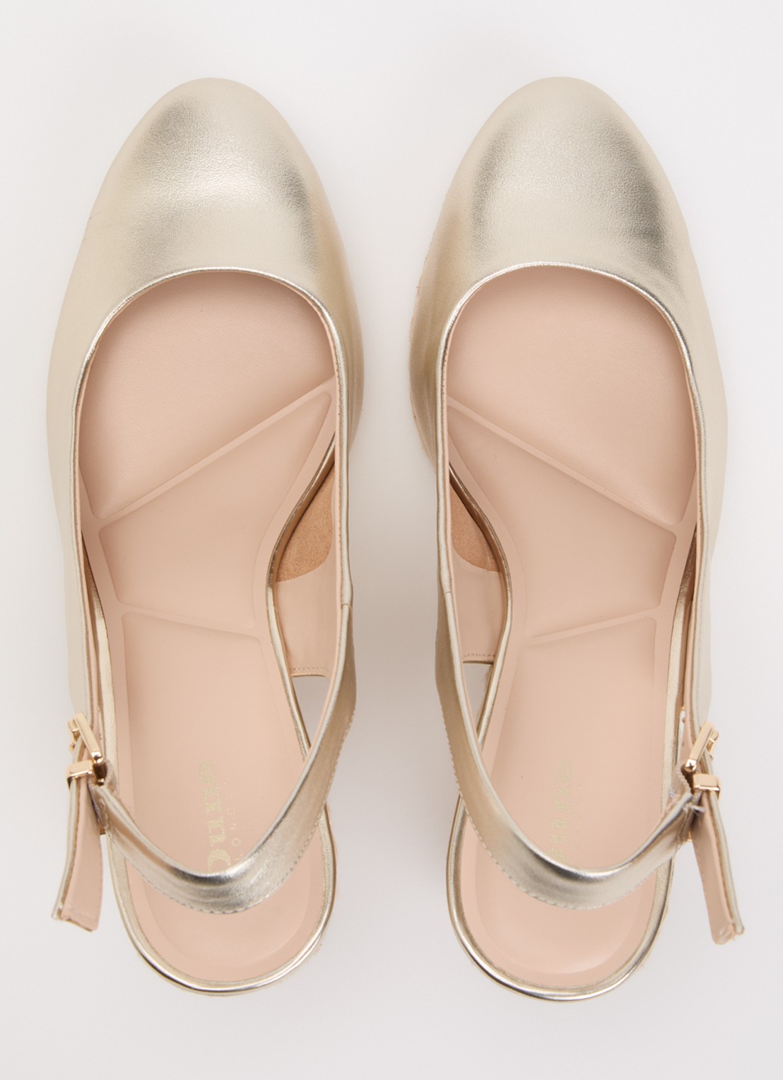 Dune London Capable sleehak van leer met metallic finish - detail 4 goud
