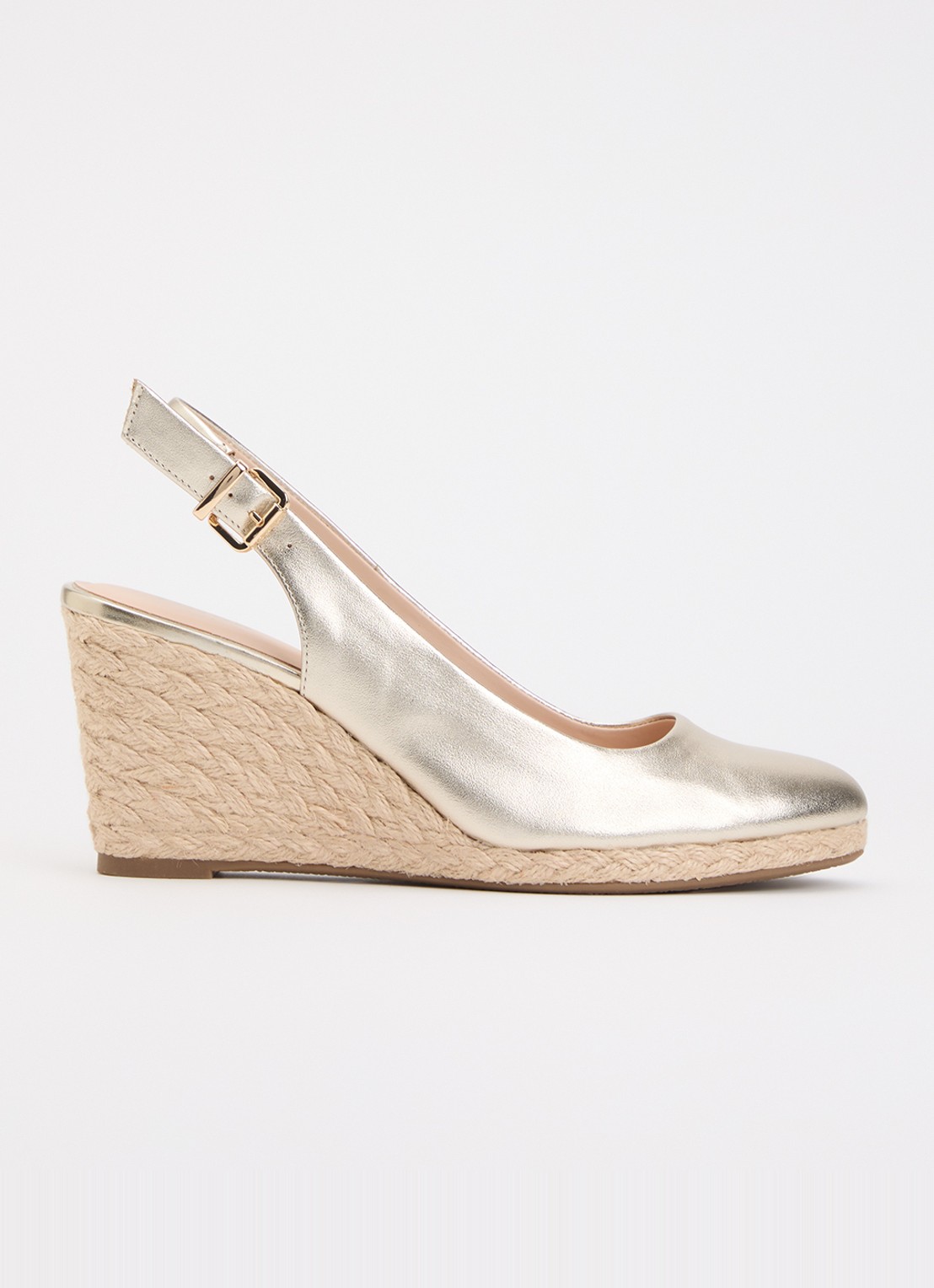 Dune London Capable sleehak van leer met metallic finish - voorkant 2 goud