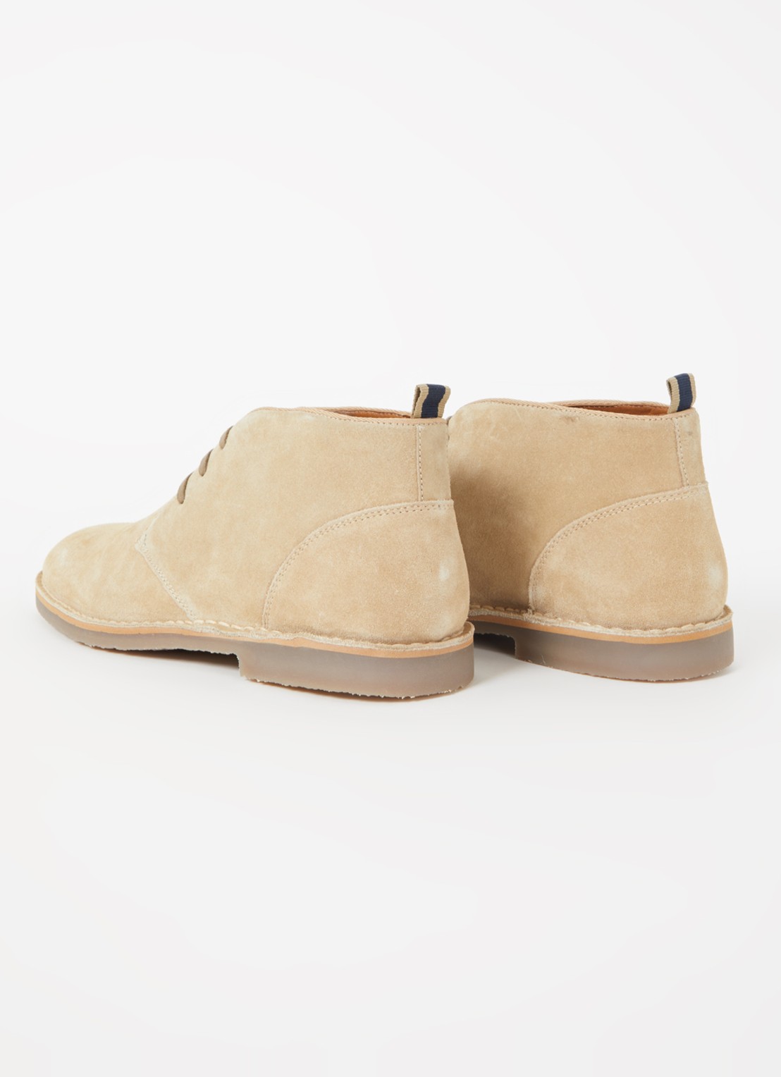 Dune London Cashed veterschoen van leer  - achterkant 2 beige