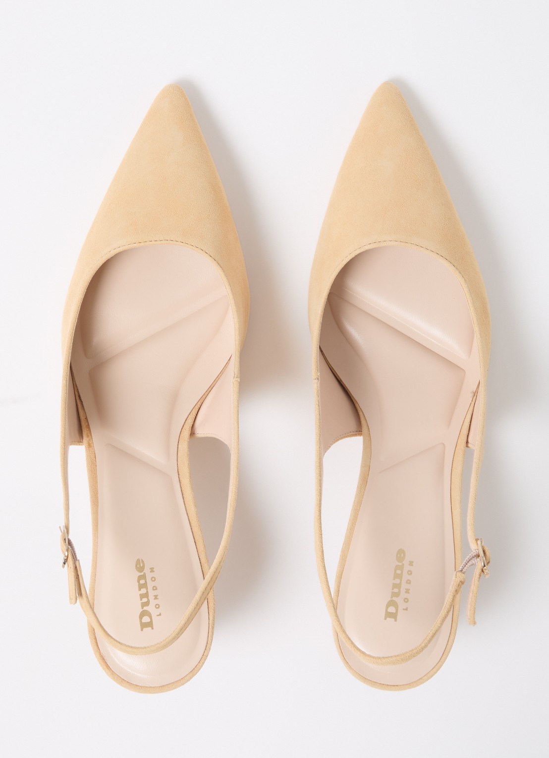 Dune London Celinna slingback van lakleer - detail 3 zand