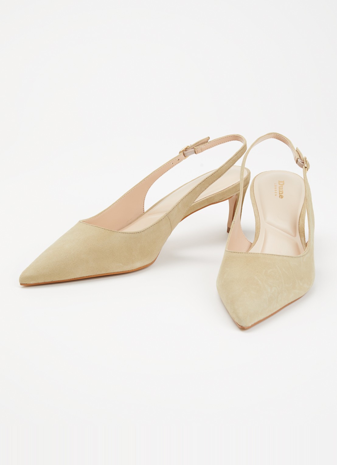 Dune London Celinna slingback van lakleer - detail lindegroen