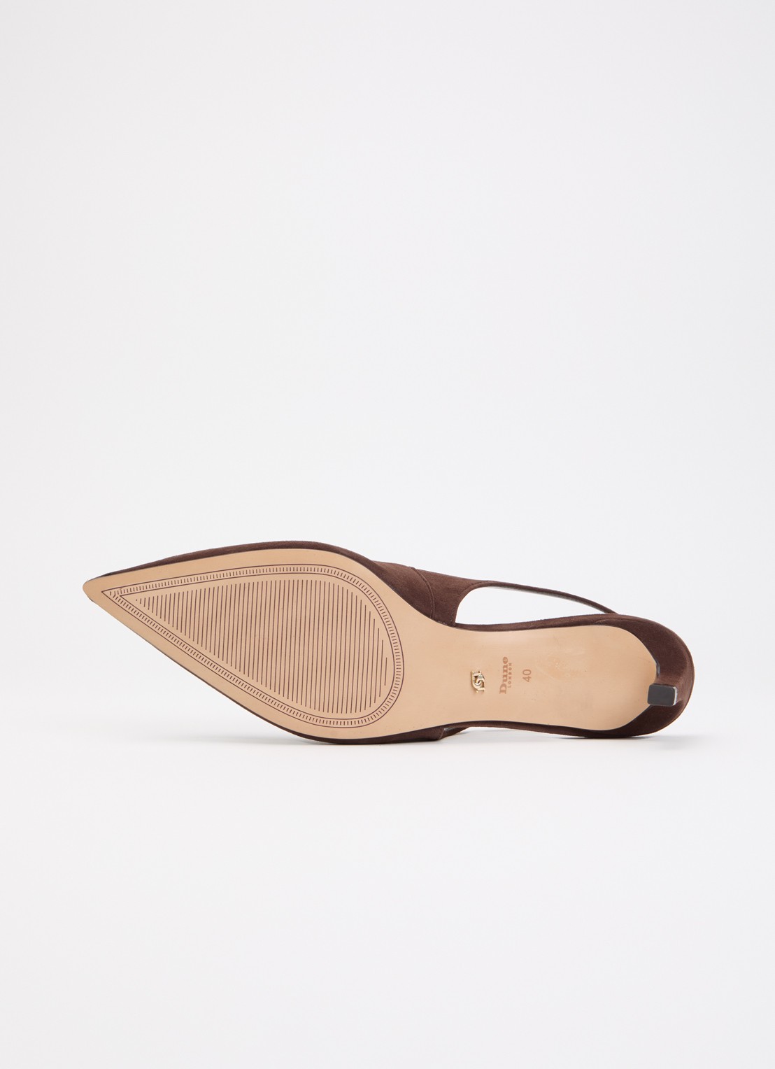 Dune London Celinna slingback van lakleer - detail 3 bruin