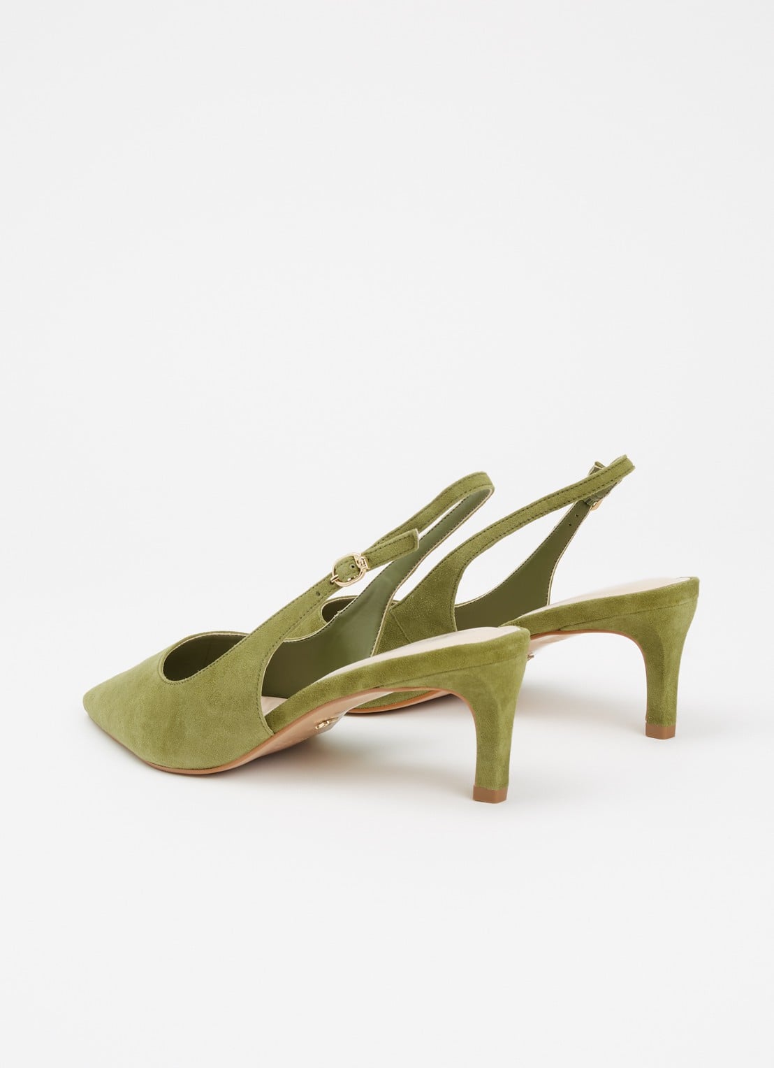 Dune London Celinna slingback van lakleer - achterkant groen