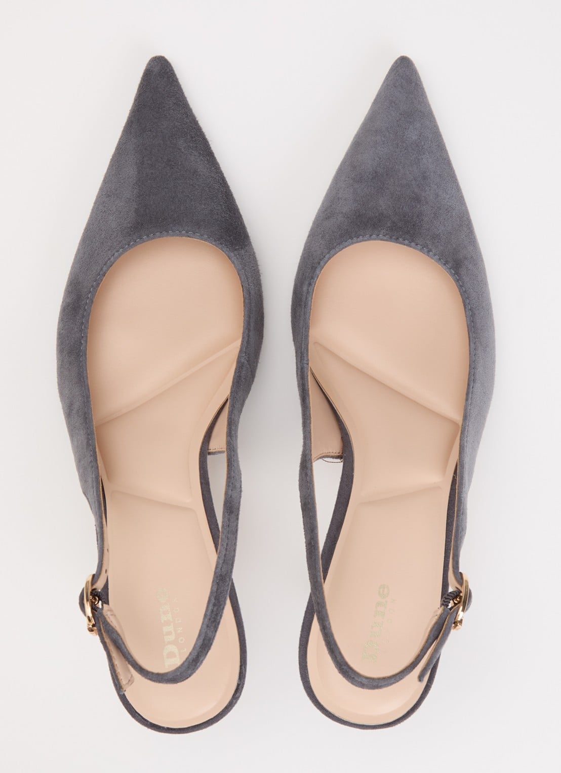 Dune London Celise slingback  - detail 2 donkergrijs