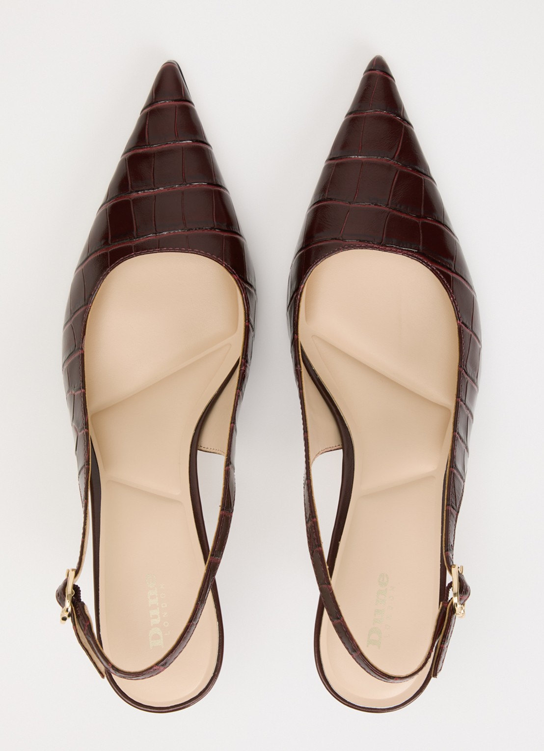 Dune London Celise slingback  - detail 2 bordeauxrood