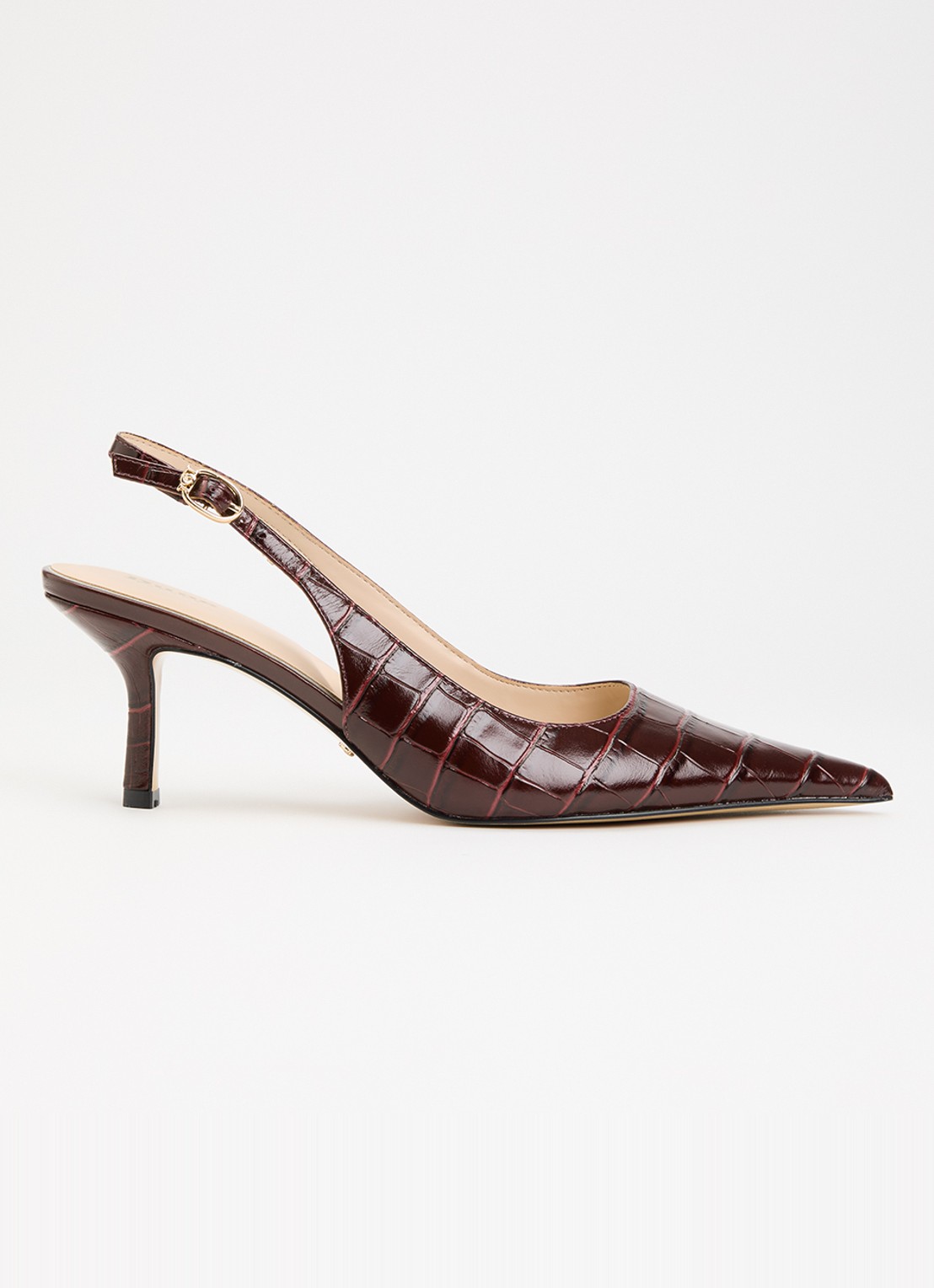 Dune London Celise slingback  - voorkant 5 bordeauxrood