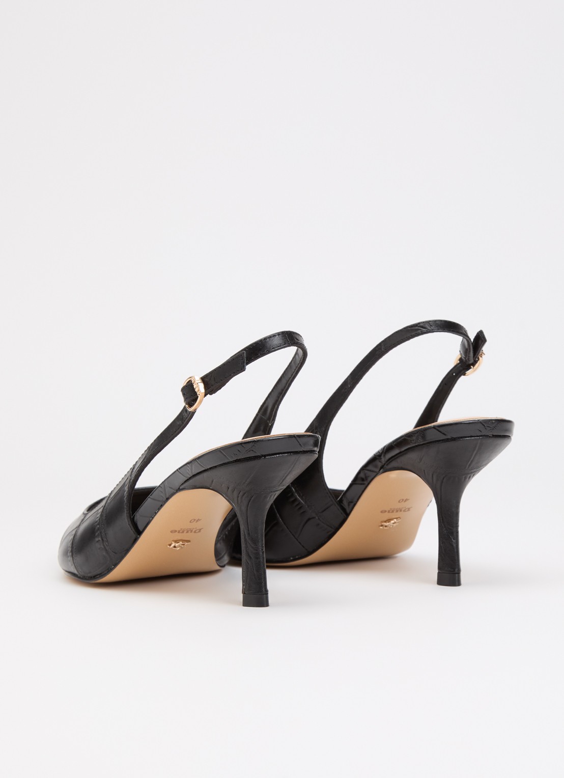 Dune London Celise slingback  - achterkant 5 zwart
