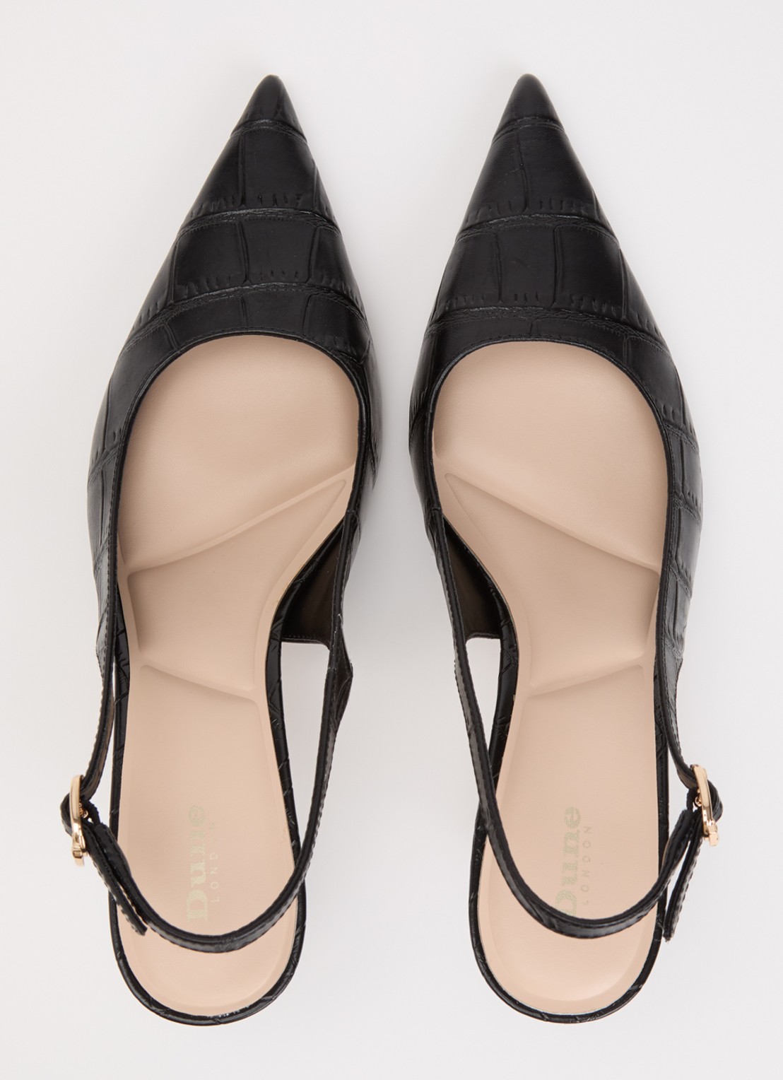 Dune London Celise slingback  - detail 2 zwart