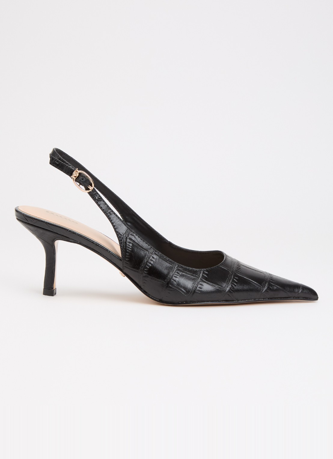 Dune London Celise slingback  - voorkant 4 zwart