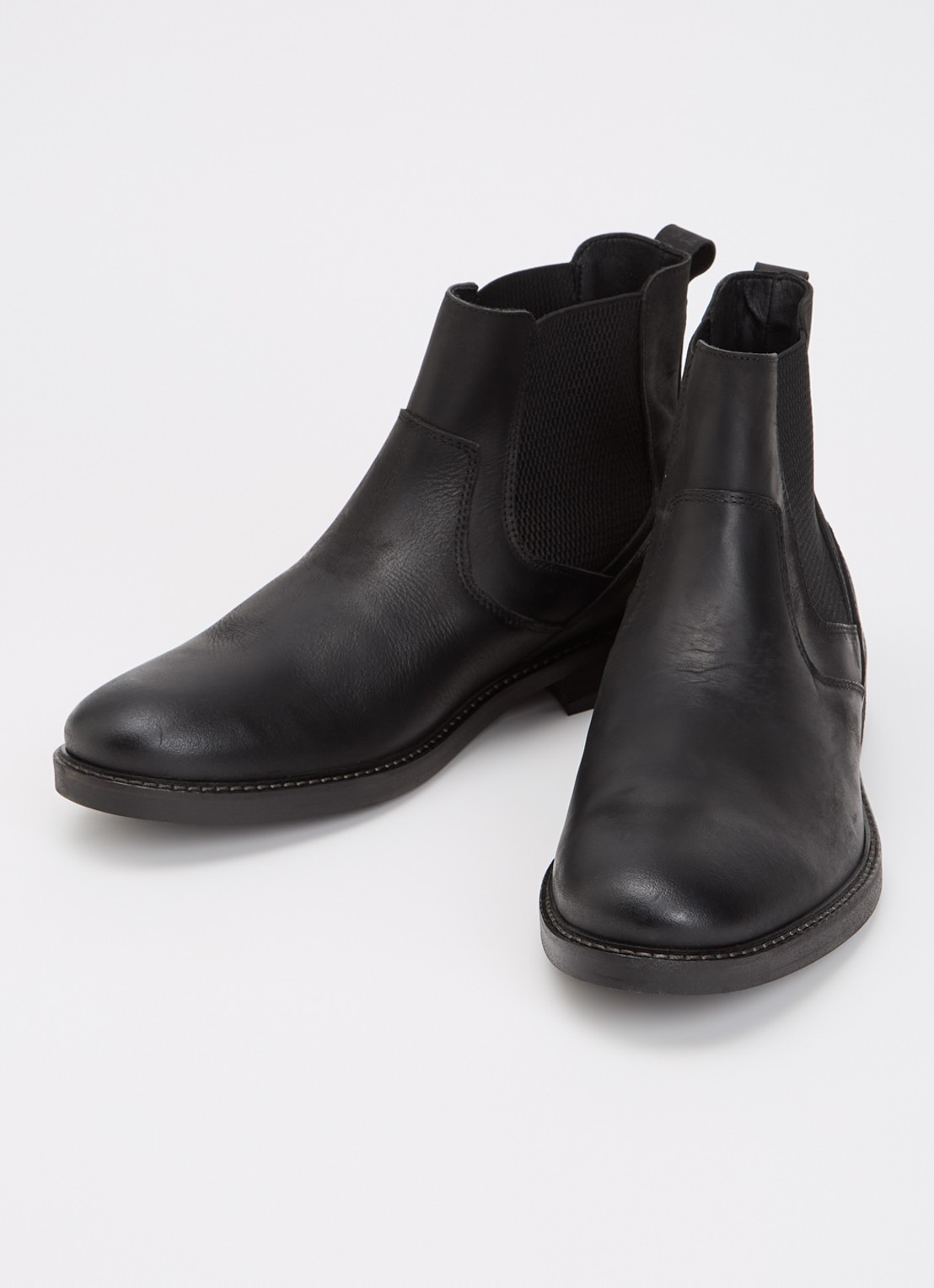 Dune London Champy chelsea boot van leer - detail 3 zwart