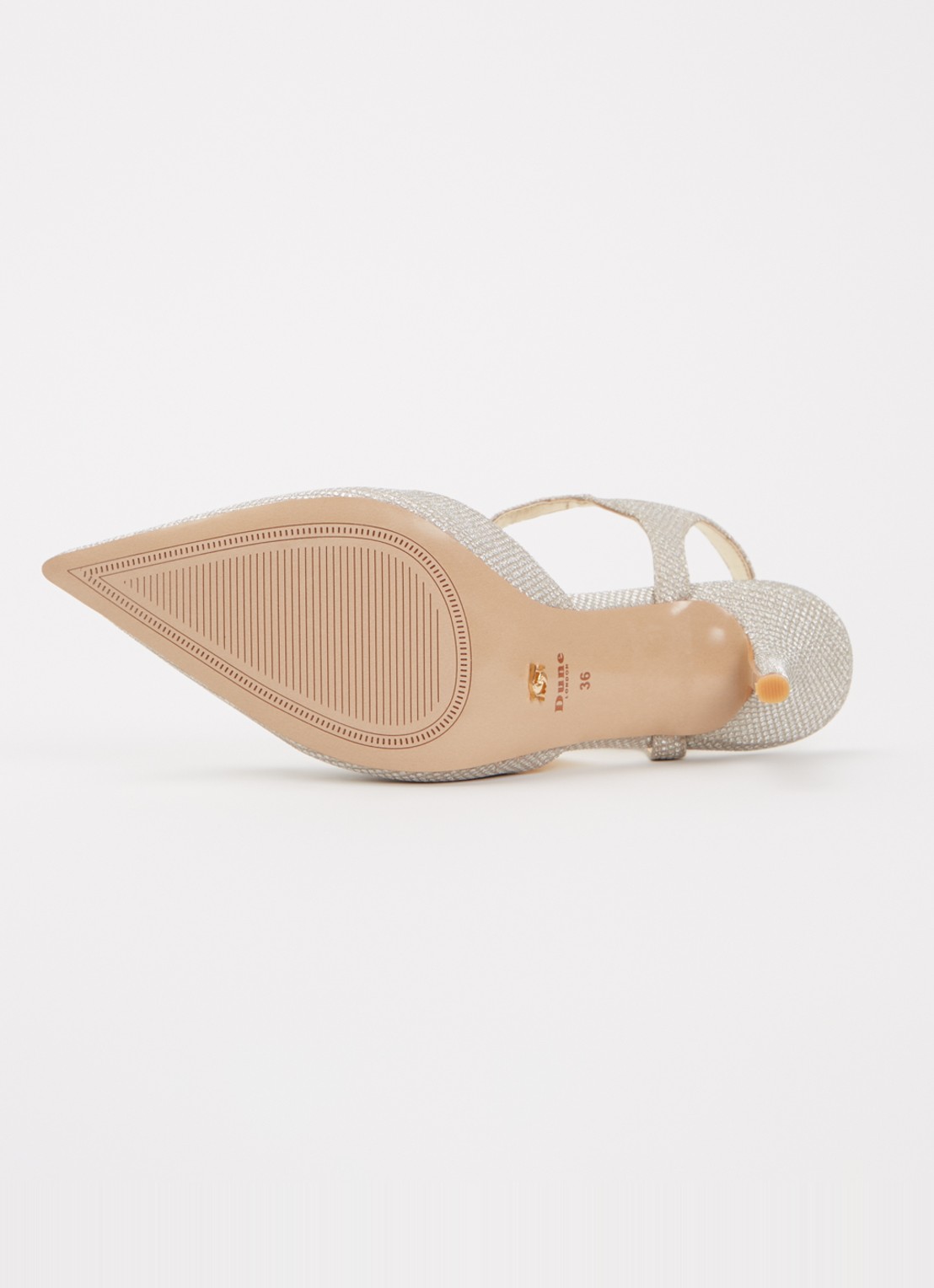 Dune London Channel sandalette met strass - detail 3 goud