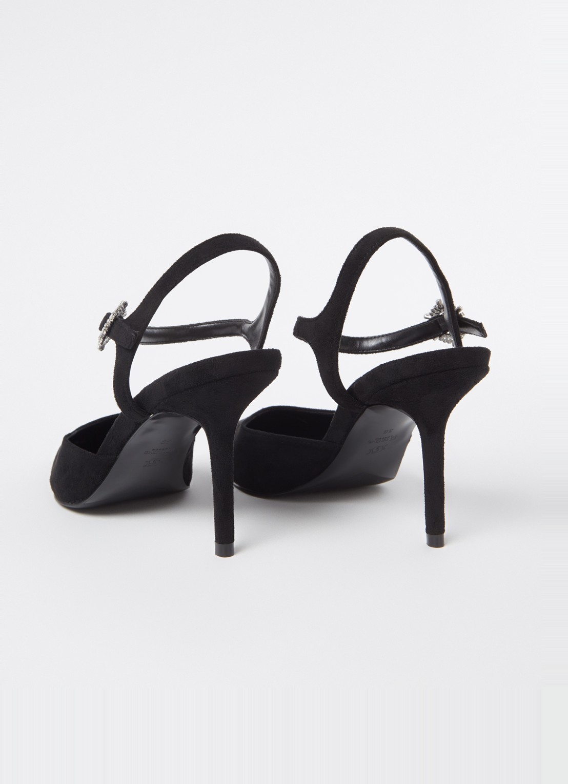 Dune London Channel sandalette met strass - detail 2 zwart