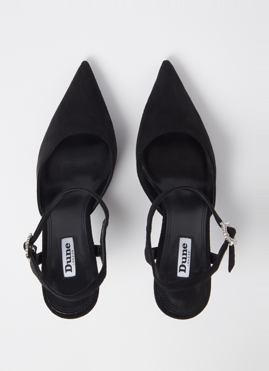 Dune London Channel sandalette met strass - detail 3 zwart