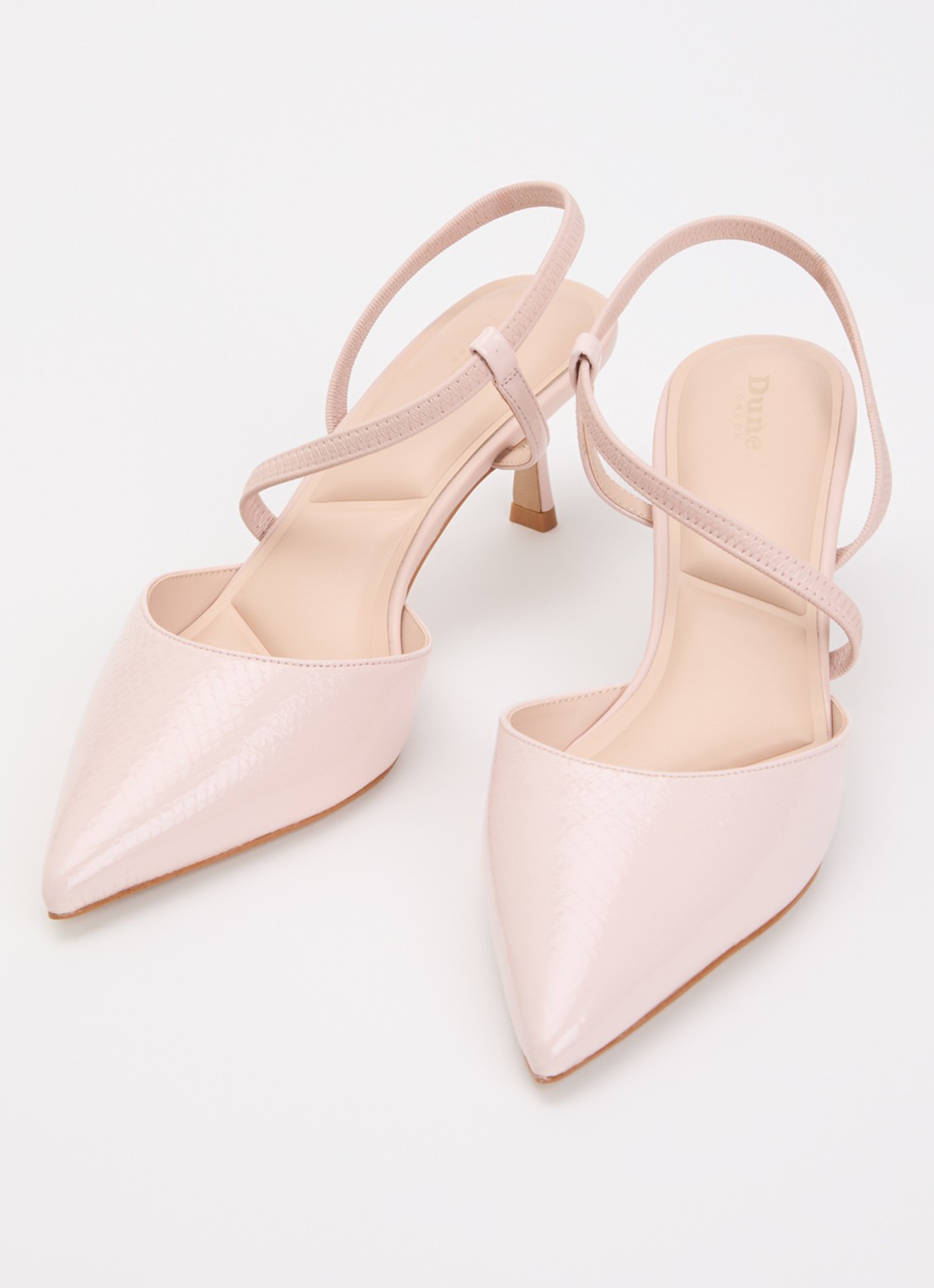 Dune London Charming slingback - detail lichtroze