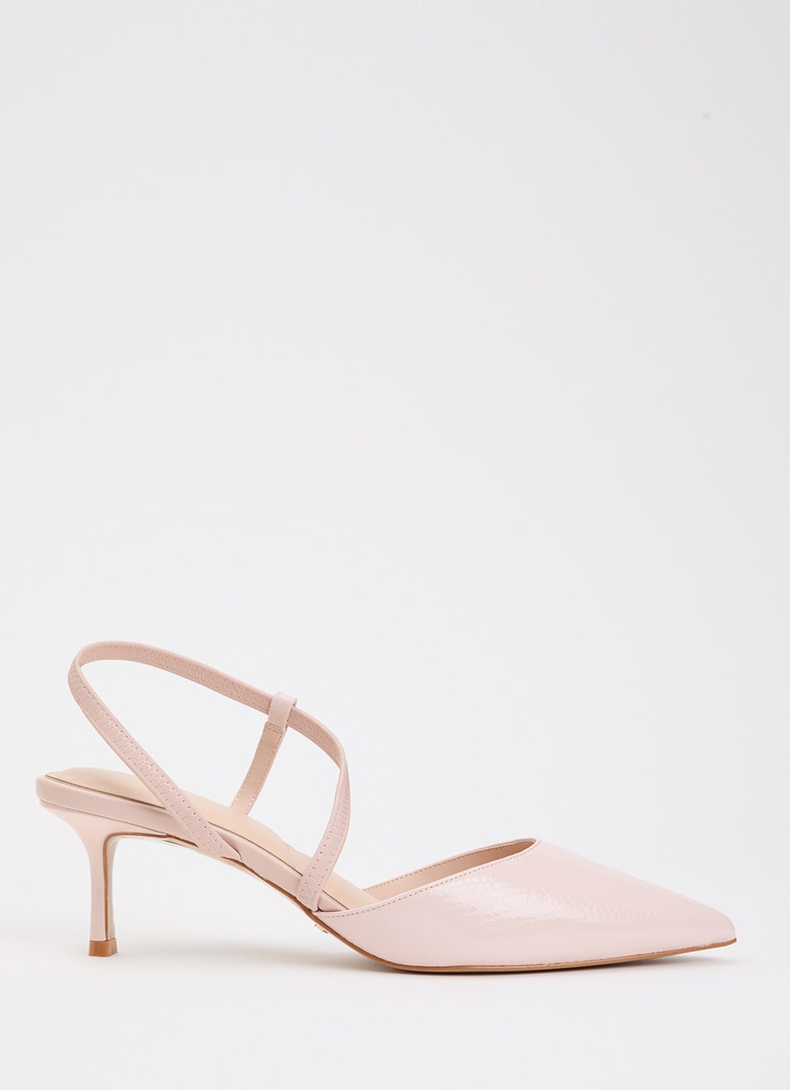 Dune London Charming slingback - voorkant 5 lichtroze