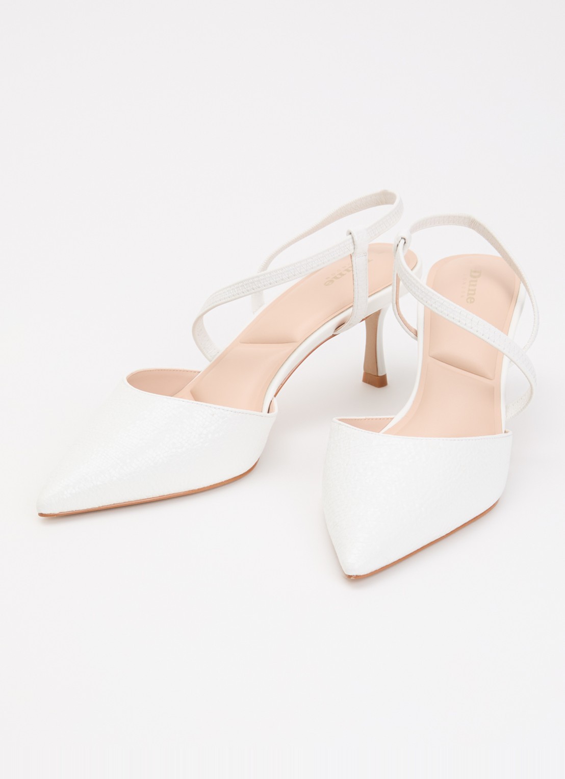 Dune London Charming slingback - detail 2 wit