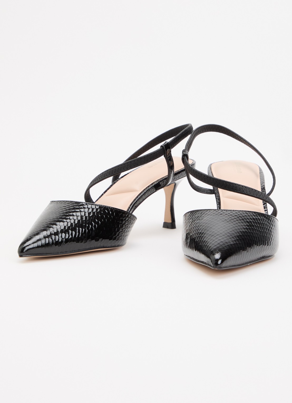Dune London Charming slingback - detail 2 zwart