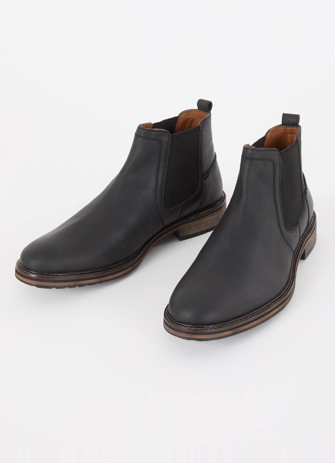 Dune London Chorleys chelsea boot van leer  - detail 2 zwart