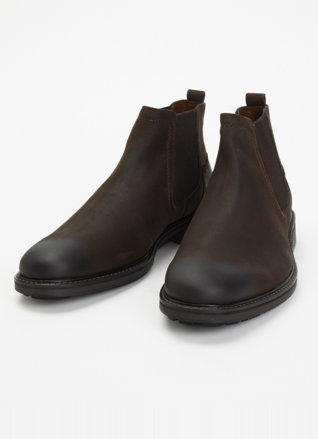 Dune London Chorleys chelsea boot van leer - detail 2 bruin