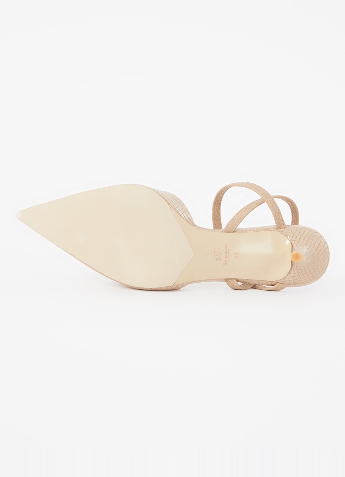 Dune London Classical slingback van leer - detail 5 creme