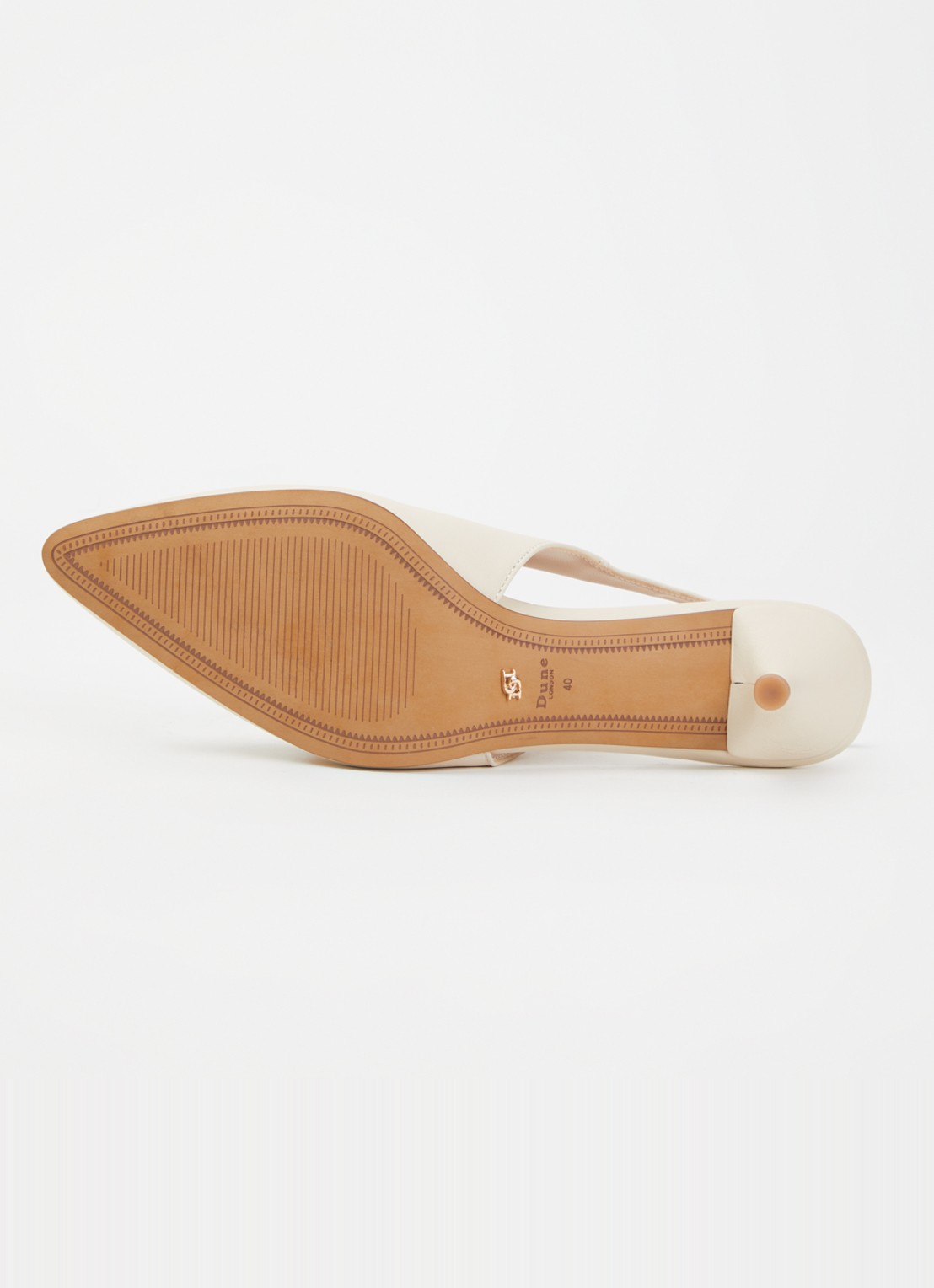 Dune London Crediblity slingback van leer - detail 5 creme