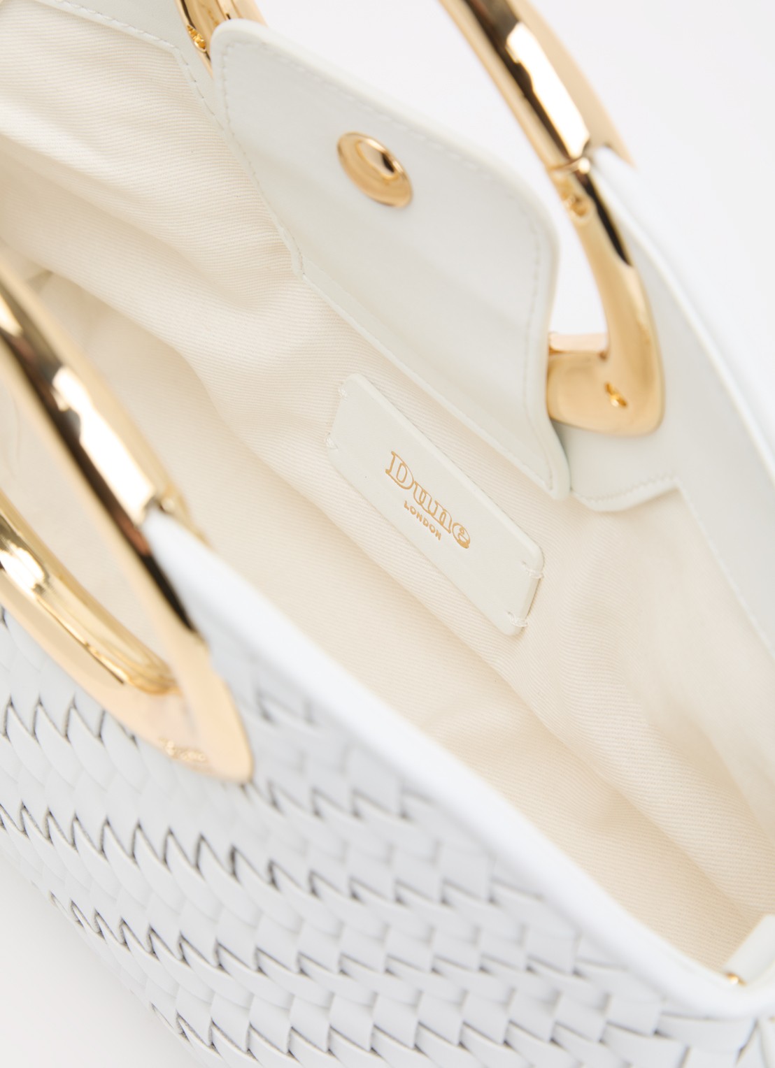Dune London Dawnings handtas met afneembare schouderriem - detail 2 wit