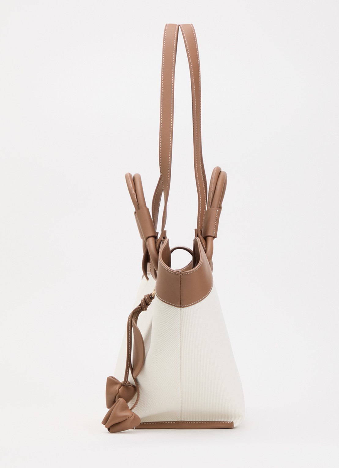 Dune London Daylight schoudertas met tasbedel - detail 2 creme