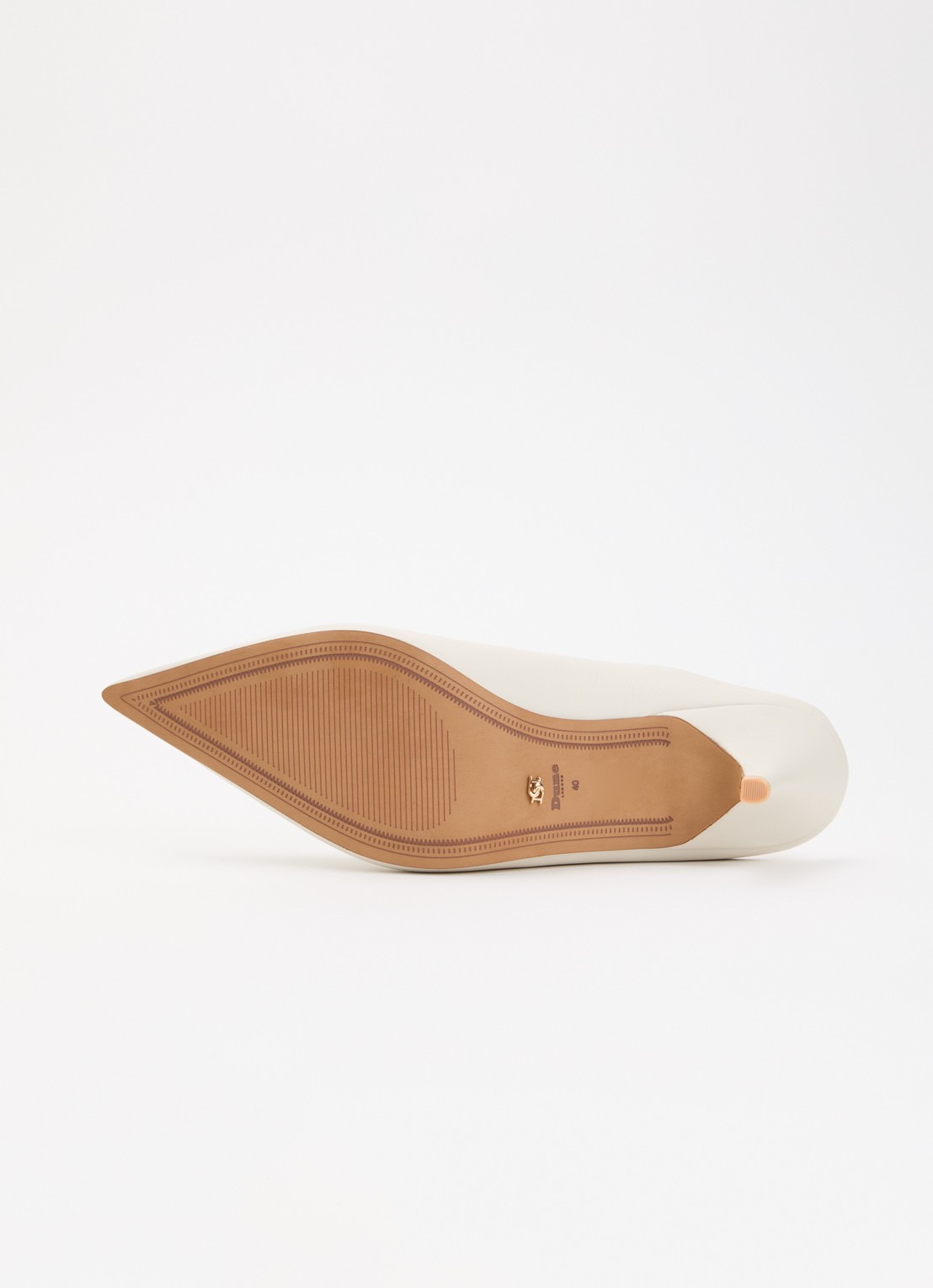 Dune London Decisive muiltje van leer - detail 5 creme