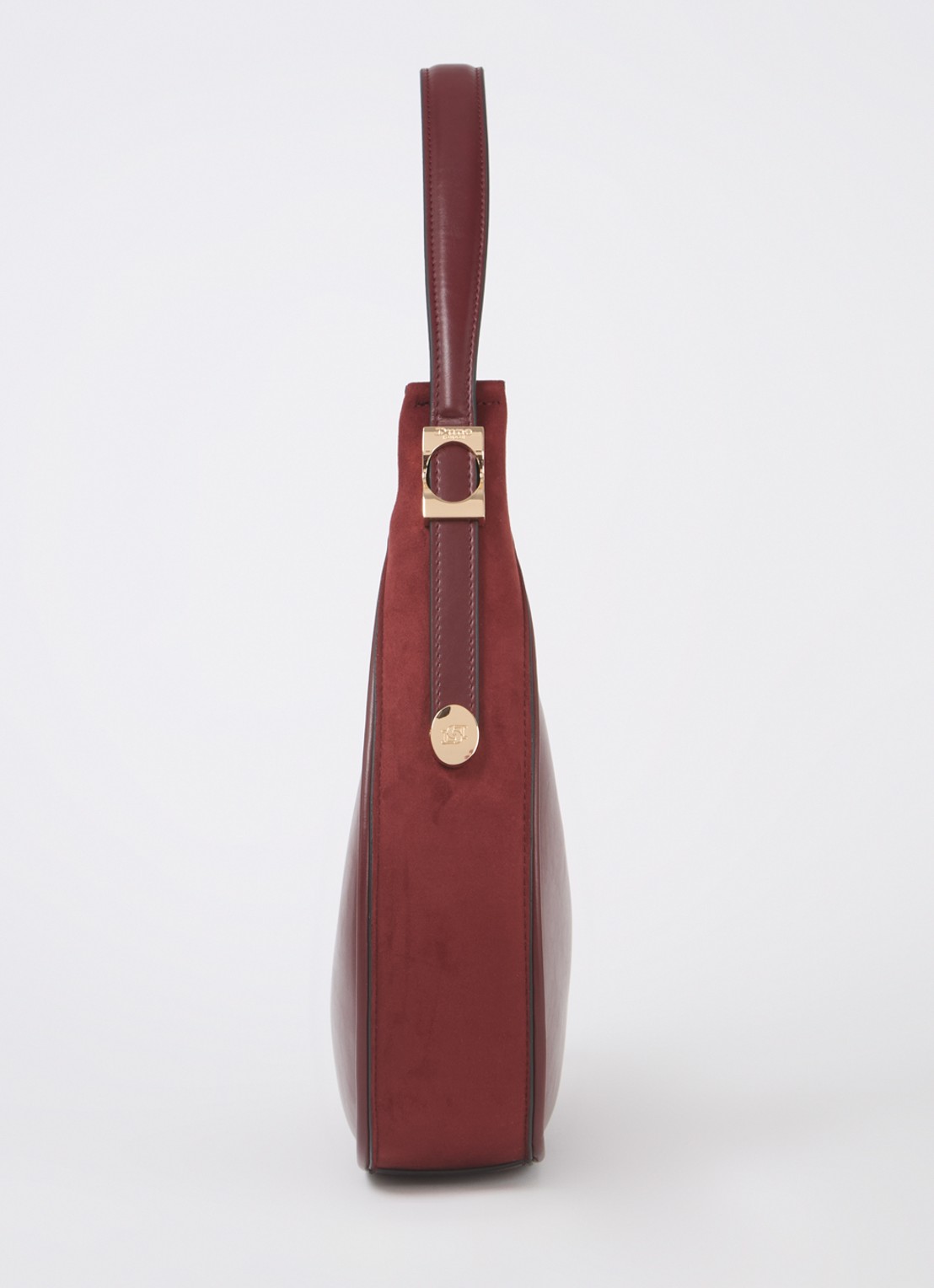 Dune London Dedicated schoudertas met logo - detail 4 bordeauxrood
