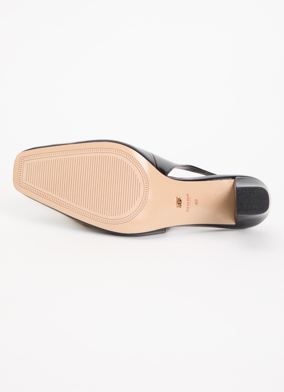 Dune London Defining slingback van leer - detail 5 zwart